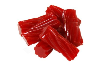 red licorice pieces 